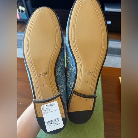 Gucci Princetown Loafers Blue Denim GG - Picture 6 of 7